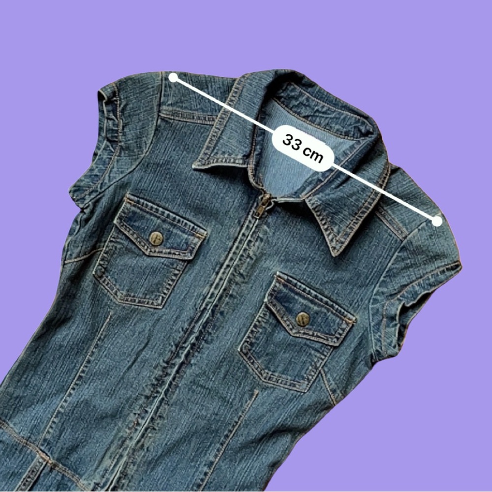 2/50$ Vintage 70s Style Denim Jumpsuit | Vintage - Picture 7 of 9